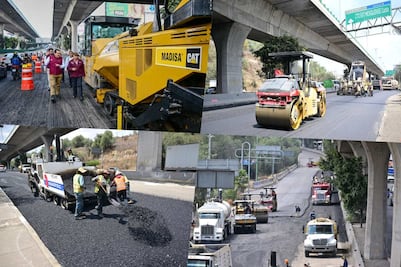 Avanzan obras de modernización del Periférico Norte; automovilistas y transportistas reducirán sus tiempos de traslado