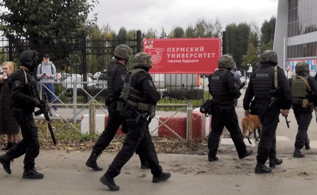 Actualizan a 6 número de víctimas tras tiroteo en universidad de Rusia. Foto: Reuters 