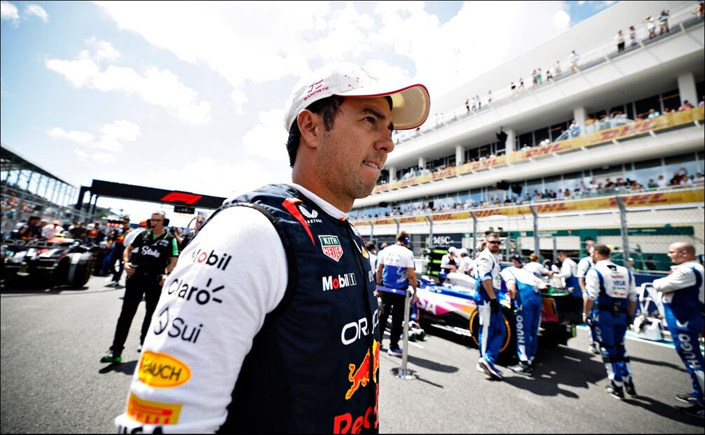 Checo Pérez durante el Gran Premio de Miami 2024 - Foto: AFP
