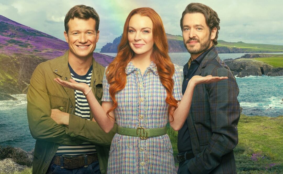 Lindsay Lohan vuelve a las comedias románticas con esta película de Netlfix. Foto: Netflix.