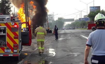 Fuga de combustible genera incendio en León