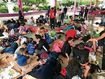 Migrantes en el sur: sin ayuda y enfermos
