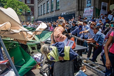 Desmontan campamento morenista