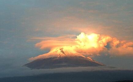 Popocatépetl inicia la semana con poca actividad