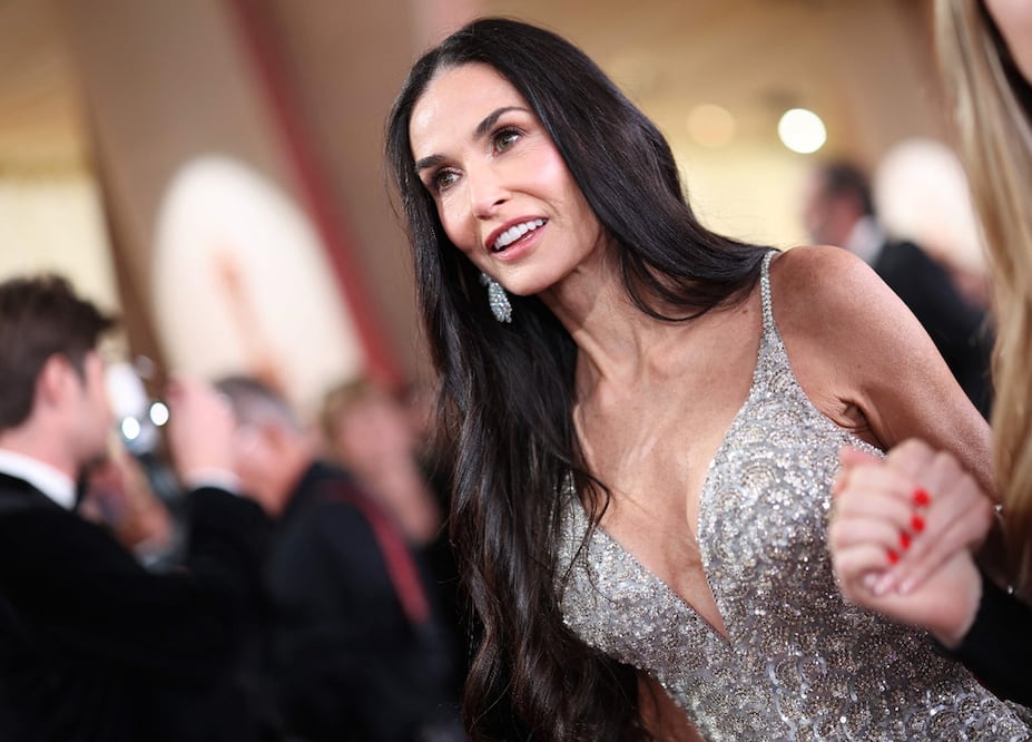 Demi Mooreen la la 97° edición de los premios Oscar.
Foto: AFP / Valerie Macon