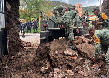 Fuertes lluvias causan múltiples afectaciones en municipios de Zacatecas; Ejército ya aplica Plan DN-IIIE