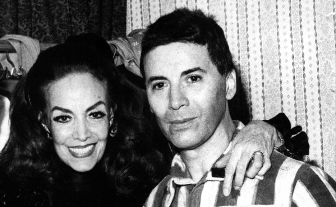 María Félix abrazada de su único hijo, Enrique Álvarez Félix