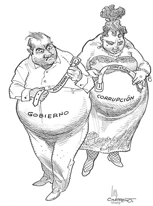 En aprietos y en cintura