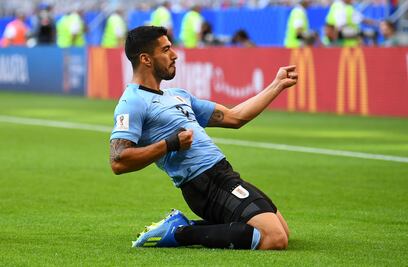 El gol de Luis Suárez frente a Rusia