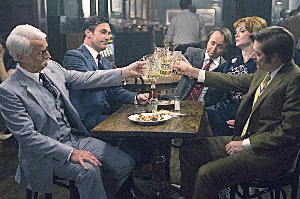 Mad Men, del canal AMC, concluyó en mayo la segunda parte de su temporada 7 (JUSTINA MINTZ. AP)