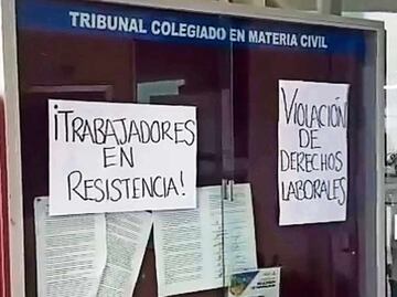Trabajadores del PJF se van a paro laboral