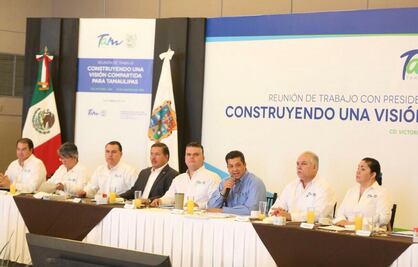 Se reúne gobernador de Tamaulipas con alcaldes electos