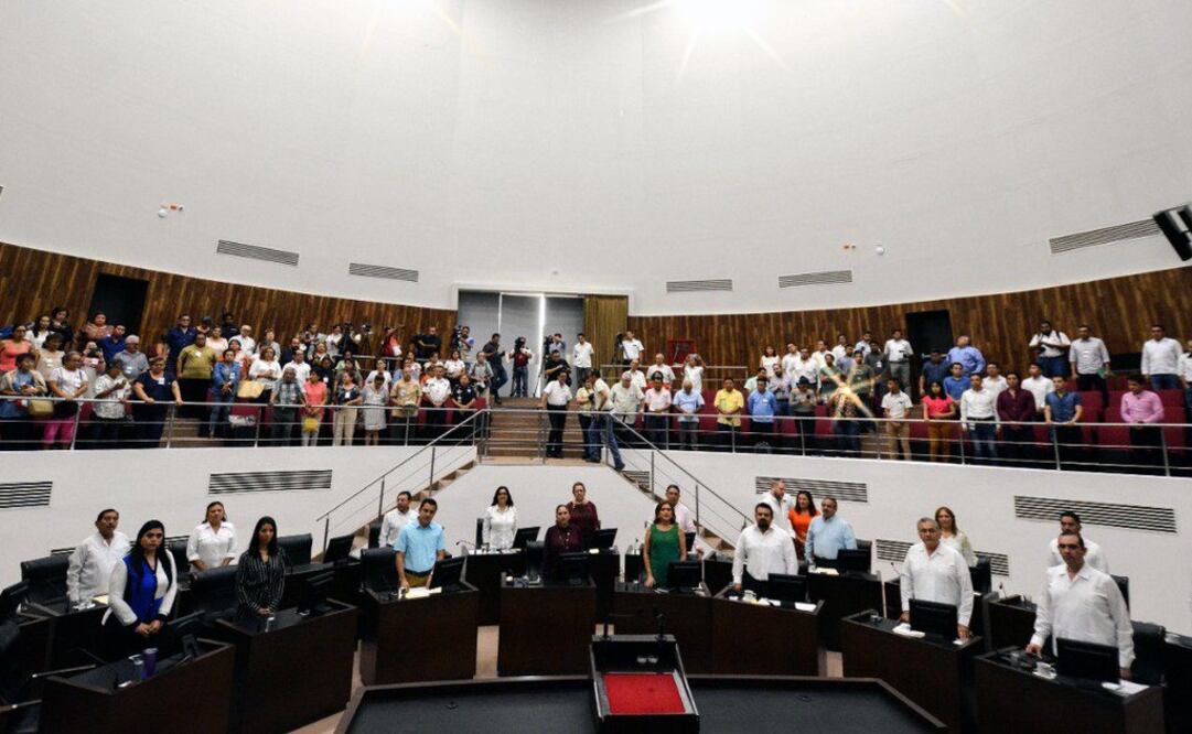 Sesión del Congreso de Yucatán. Foto: Twitter @CongresoYucatan