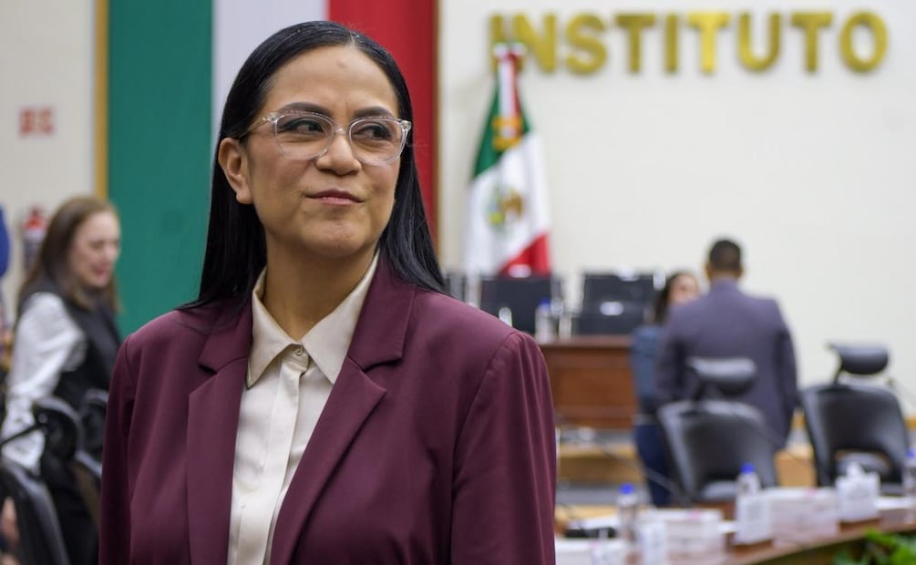 Ariadna Montiel, presidenta de Morena, durante la sesión extraordinaria del Consejo General del INE para el Proceso Electoral 2026-2027 (10/09/2026). Foto: Santiago Cadena / EL UNIVERSAL