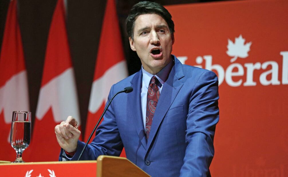 Justin Trudeau, en la cuerda floja. Foto: AFP