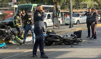 Muere motociclista en Tlalpan; accidente en Renato Leduc deja otro herido