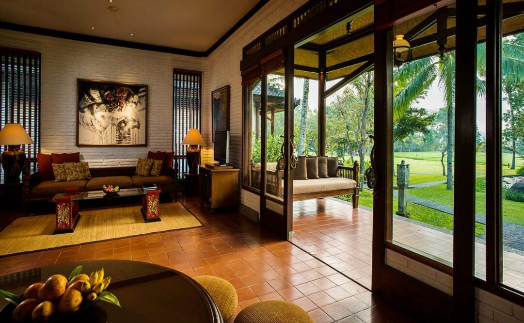 The Chedi Club Tanah Gajah, Indonesia. Este hotel fue construido entre plantaciones de arroz en las montañas de Bali. (Foto. Cortesía Grand Luxury hotels)