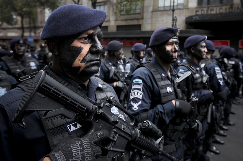 Federal Police during Military parade – Photo: Jair Cabrera/EL UNIVERSAL