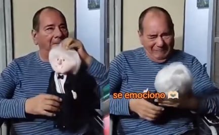 Abuelito recibe “Amlito” de regalo de cumpleaños y reacción causa ternura en redes