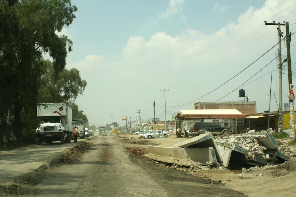 Av. 5 de Mayo, en los límites de Cuautitlán Izcalli y Teoloyucan (Juan Manuel Barrera / EL UNIVERSAL)