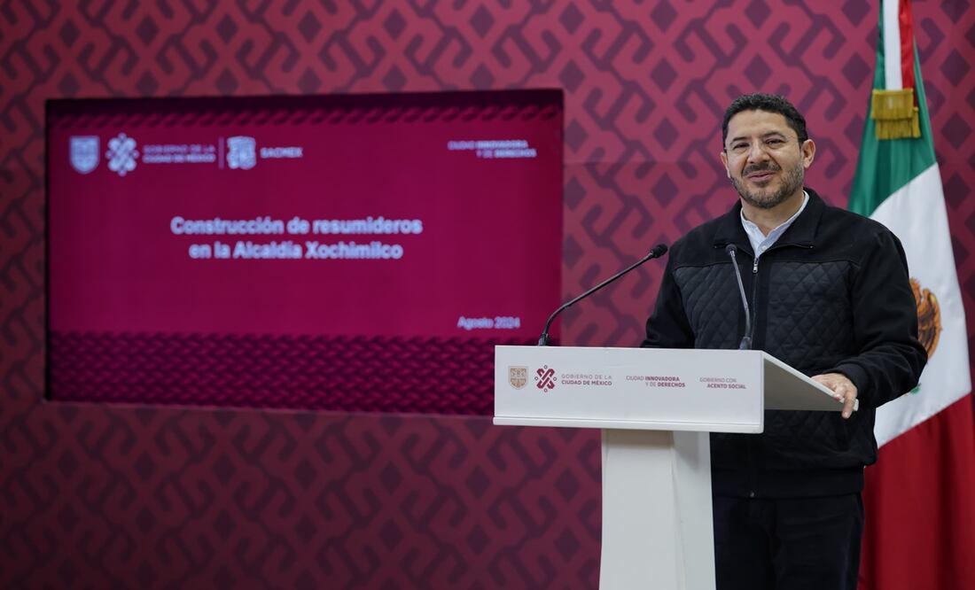 Construyen 10 pozos de absorción en Xochimilco para prevenir inundaciones en temporada de lluvias. Foto: Especial