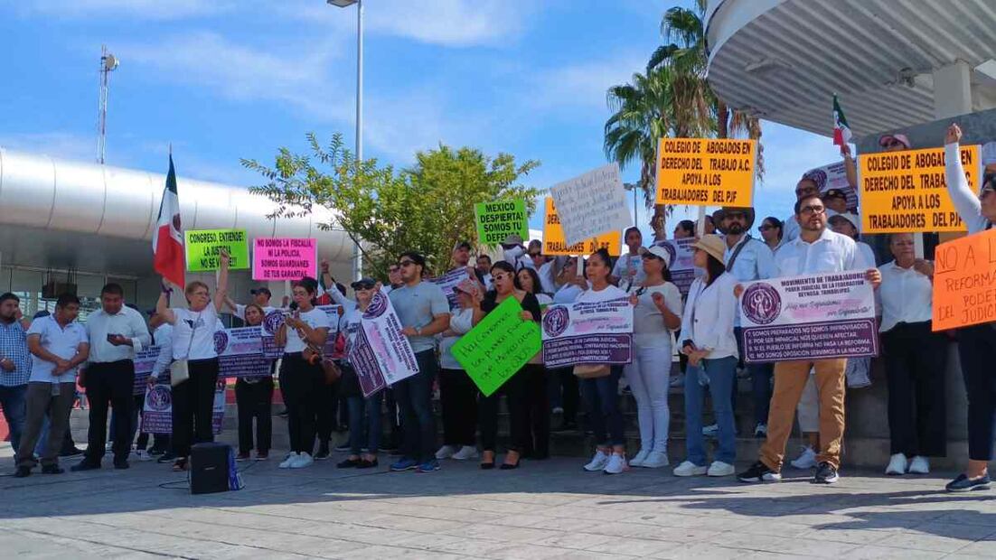 Manifestaron que seguirán defendiendo la independencia judicial, defendiendo las libertades del país. Foto: Sandra Tovar/EL UNIVERSAL