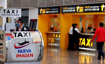 Taxistas del AICM van contra servicio vía app