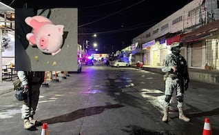 Hallan otro cerdito de peluche junto al cuerpo de un hombre asesinado a balazos en Culiacán, Sinaloa; es el tercer caso en un mes