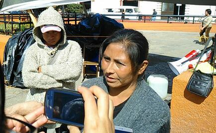 Indígena amaga con inmolarse; exige liberación de su hermano