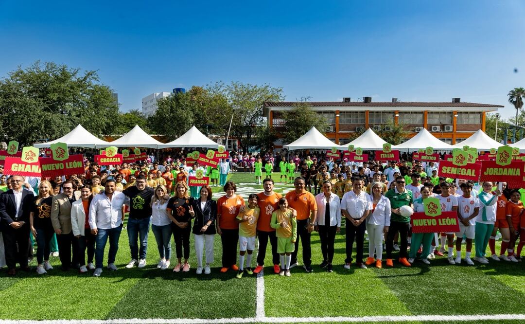Samuel García arranca el Mundialito Escolar 2025; Nuevo León se alista para el Mundial FIFA 2026. Foto: Especial