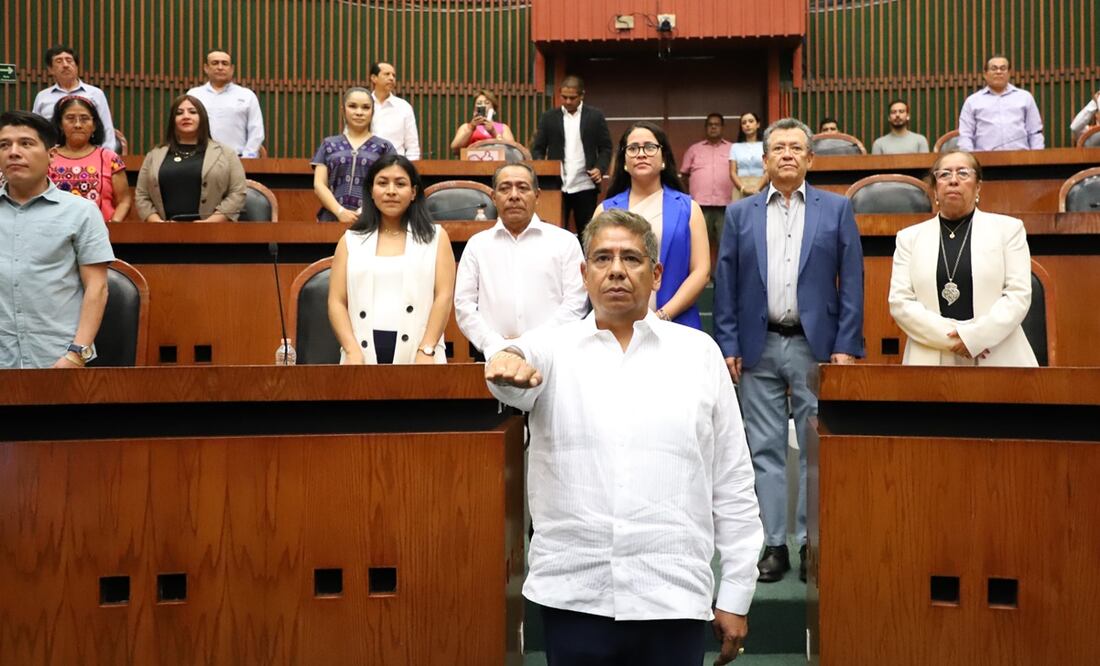 Zipacná Jesús Torres Ojeda en la toma de Protesta de Ley.
Fotografía: especial