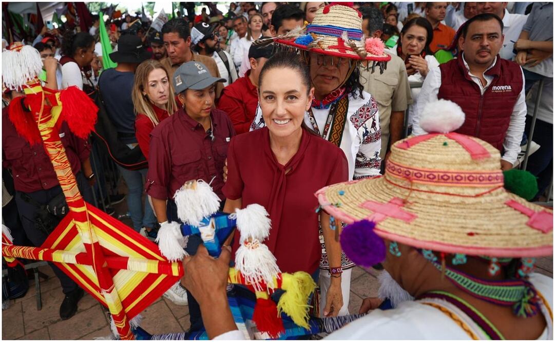 Claudia Sheinbaum en Tepic, Nayarit. Foto: Diego Simón/EL UNIVERSAL