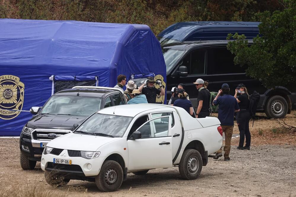 Operativo de búsqueda de Madeleine McCann en Barragem do Arade, Portugal, el martes 23 de mayo de 2023. Foto: AFP