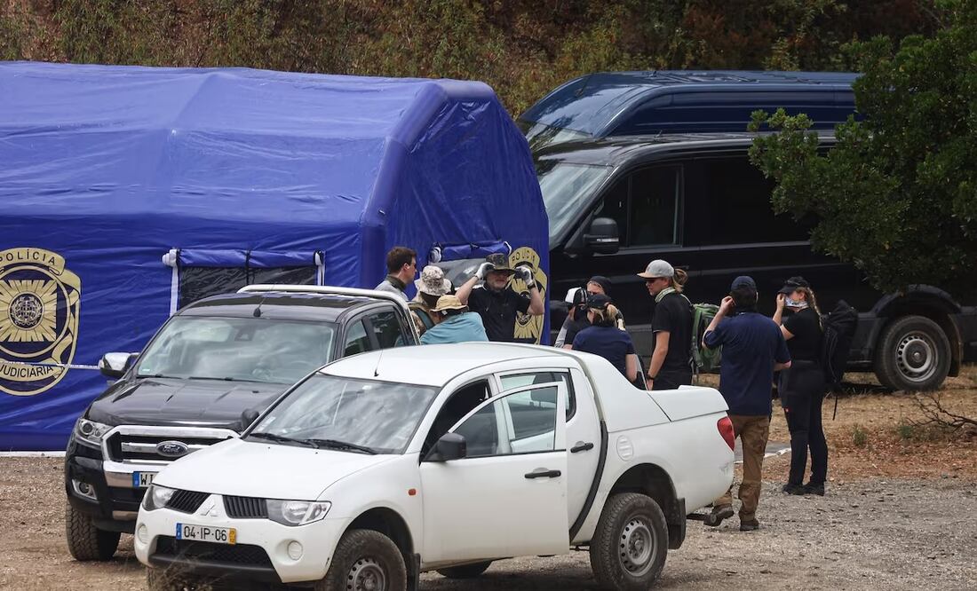 Operativo de búsqueda de Madeleine McCann en Barragem do Arade, Portugal, el martes 23 de mayo de 2023. Foto: AFP