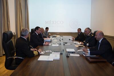 Osorio Chong se reúne con Gabinete de Seguridad