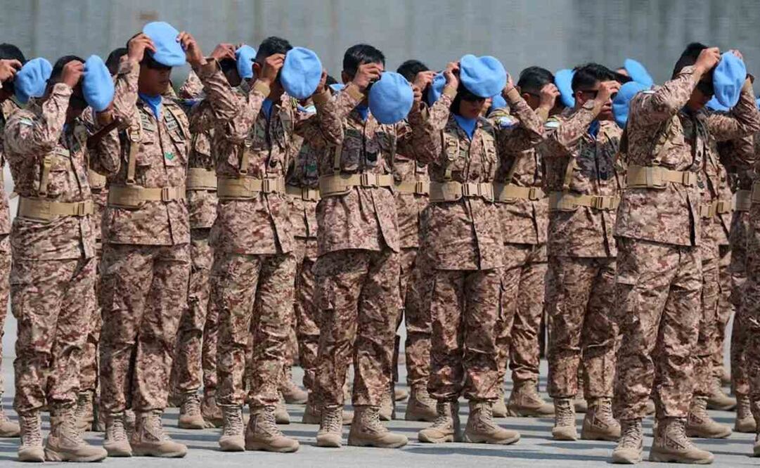 Fotografía de archivo de cascos azules asignados a la misión de paz de la ONU en Líbano (FINUL). Foto: EFE