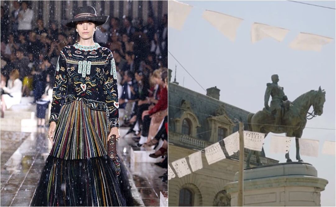 Escaramuzas y papel picado enmarcaron la colección de Dior 2019 (Crédito: Dior.com)