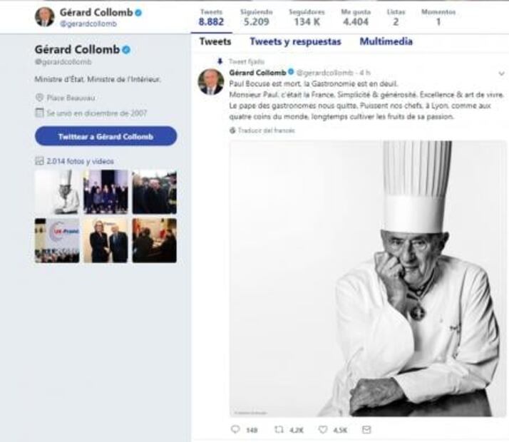 Fallece Paul Bocuse, leyenda de la cocina francesa