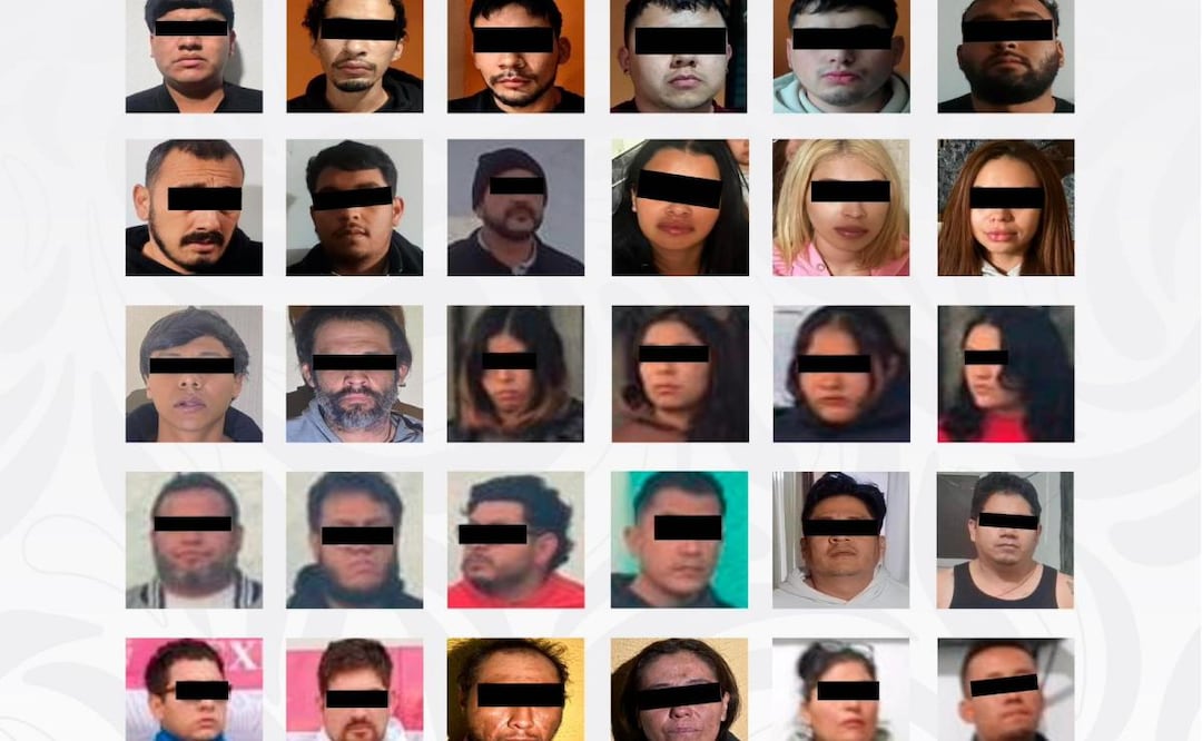 Detienen en Querétaro a "El Flaco", operador de "Los Salazar" junto a otras 29 personas (05/02/2026). Foto: Especial