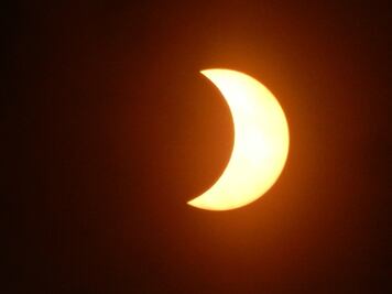 Así se observó el eclipse solar