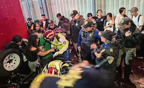 Sobre la calle Lancaster y Reforma se registró una estampida por el tumulto de gente. Foto: Especial