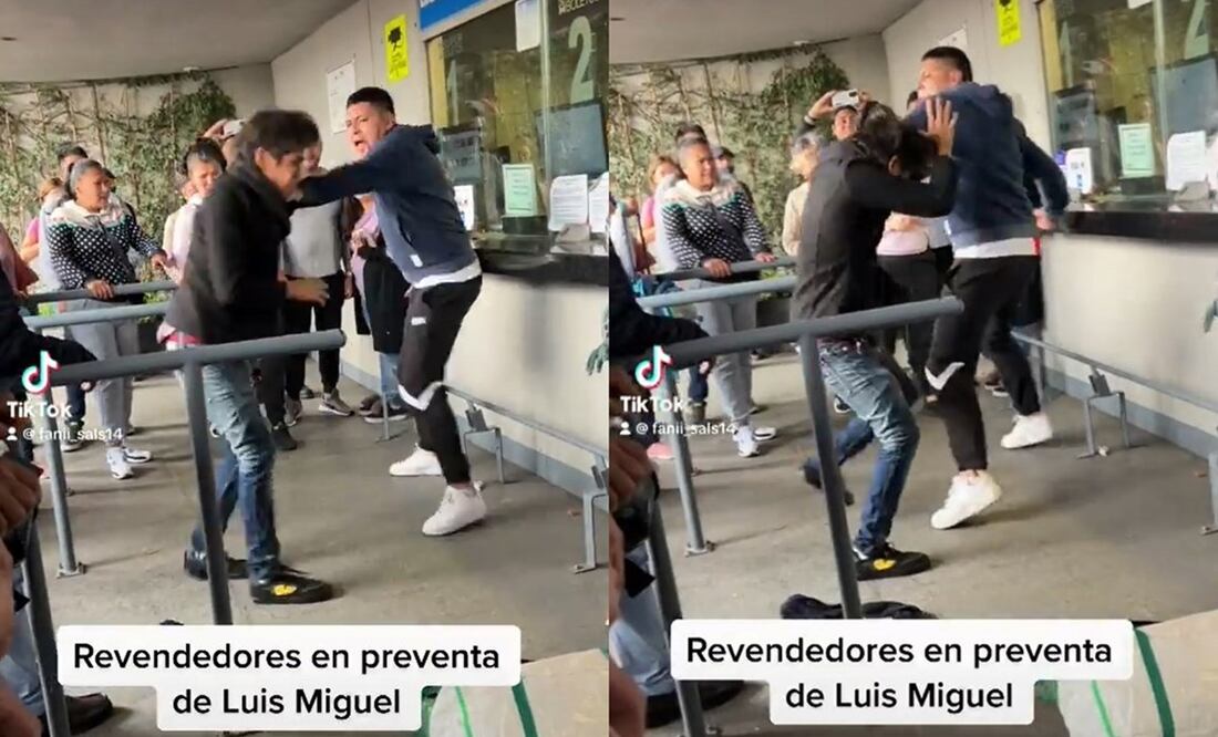 Luis Miguel causó euforia con el anuncio de sus conciertos en CDMX. Una usuaria de Facebook captó la pelea en video y la subió a Reels. Foto: Facebook @fanii_sals14