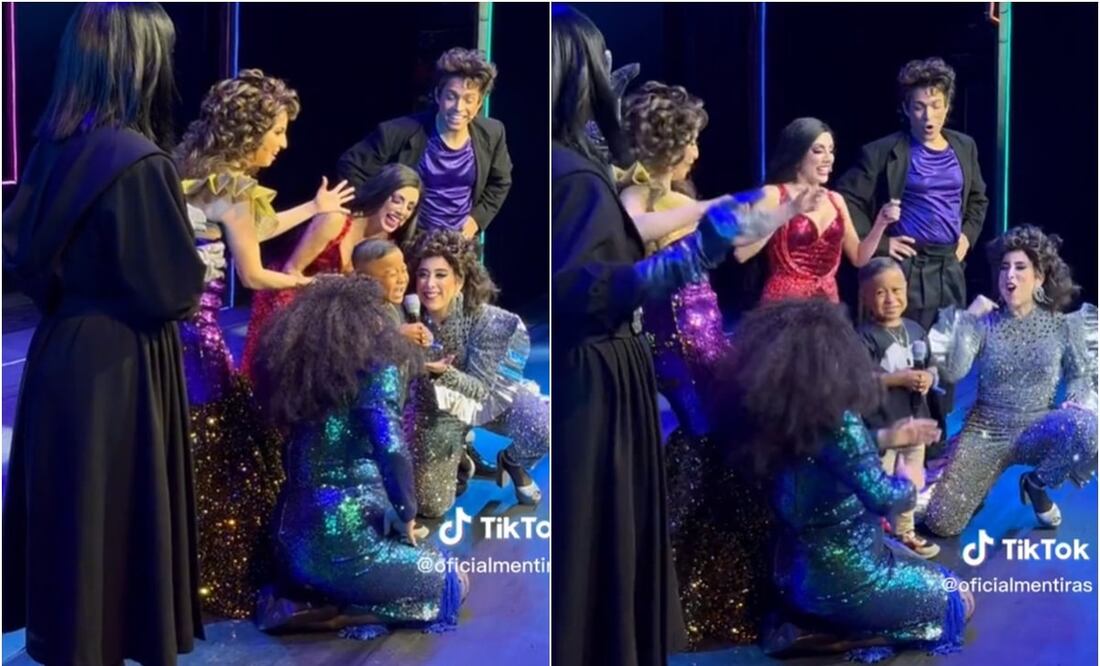 El niño viral de TikTok se presentó en "Mentiras El musical". Foto: TikTok. @oficialmentiras