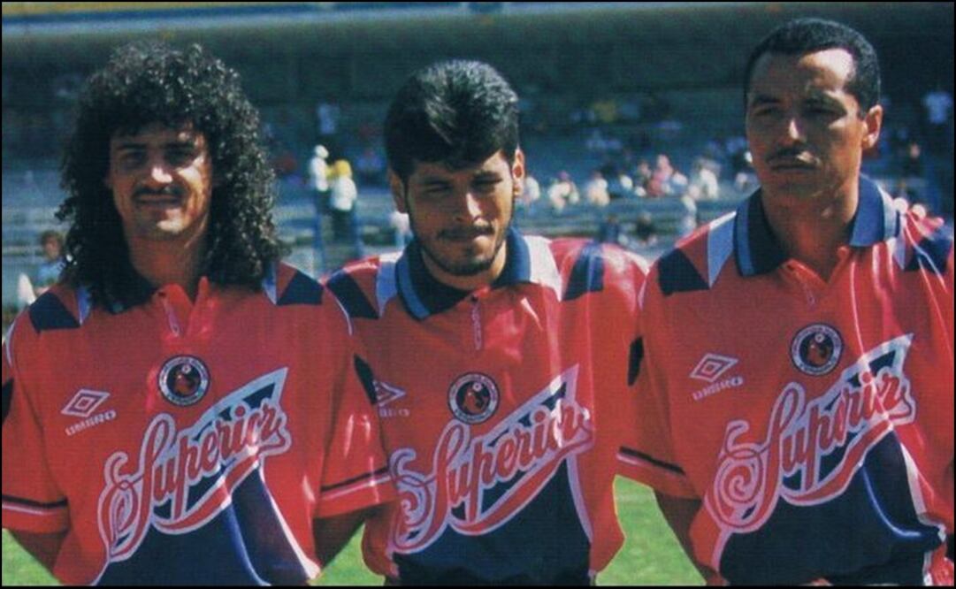 Leonel Álvarez, Gustavo Gaytan y Alexis Mendoza 1997. Foto: Especial