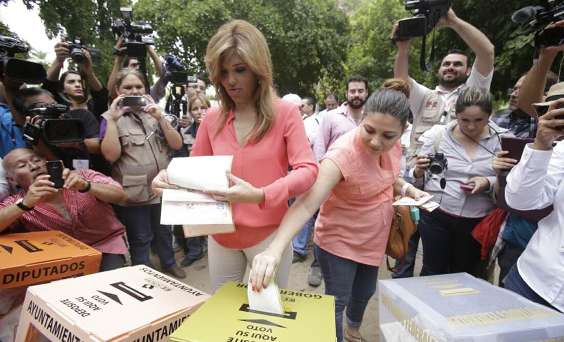 La aspirante subrayó que se siente muy agradecida con los sonorenses, por el apoyo que le brindaron durante todo lo que fue la campaña. (Foto: Alejandra Leyva/EL UNIVERSAL).