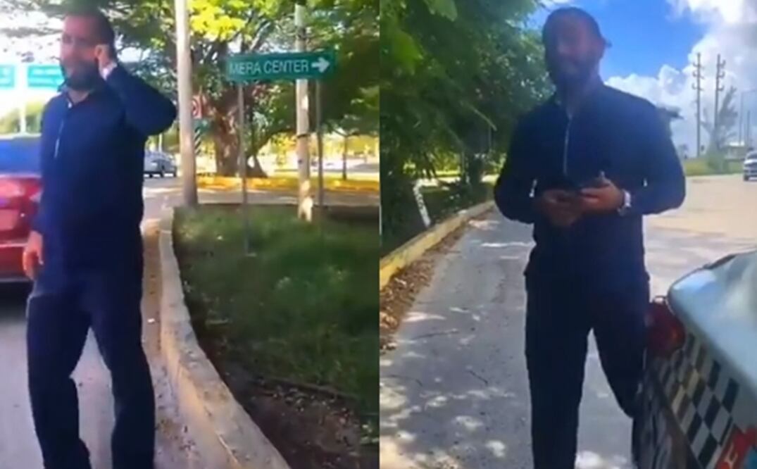 “Te metiste en un problemota; me dijiste ‘ridículo’. Esto va a acabar grave para los tres", amenazó Luis Alberto Espadas al ser esposado. Foto: Captura de pantalla 