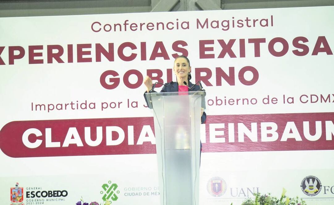 Sheinbaum dio una clase magistral sobre gobiernos exitosos. Foto: Emilio Vásquez/EL UNIVERSAL