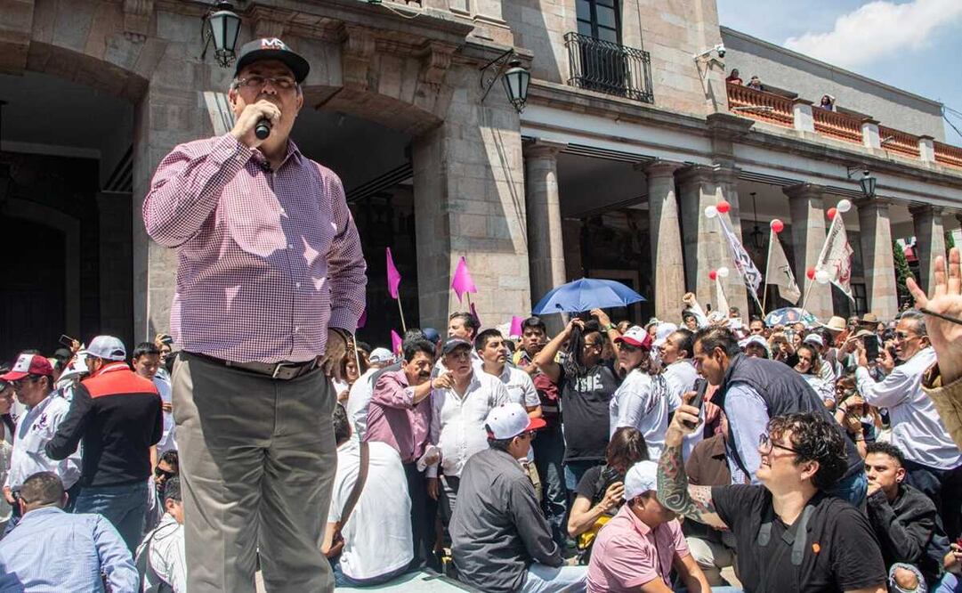El aspirante a candidato presidencial indicó que con la boleta habría transparencia y se respetaría lo que se aprobó en el Consejo Nacional de Morena. Foto: Gabriel Pano / EL UNIVERSAL