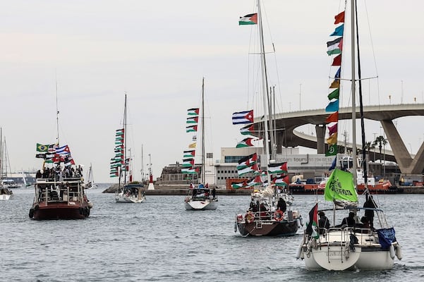 Israel afirma haber expulsado a dos miembros de la "flotilla para Gaza"; los tacha de "provocadores profesionales"