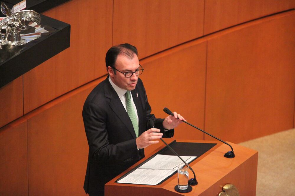 Comparecencia del Secretario de Hacienda Luis Videgaray en el Senado (LUCÍA GODÍNEZ. EL UNIVERSAL)